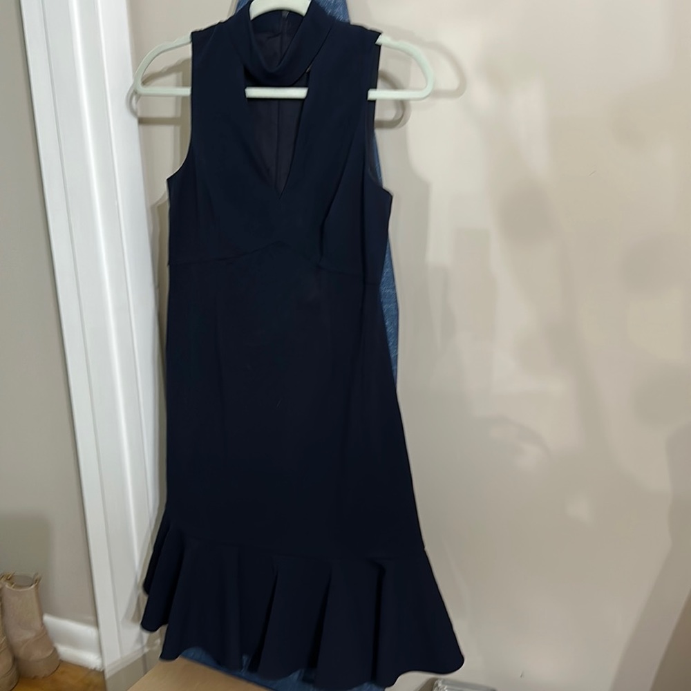 Chelsea 28 Blue Peek A Boo Dress Size 4